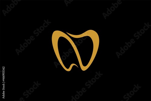 Dental clinic logo design. Dental care sign symbol.
