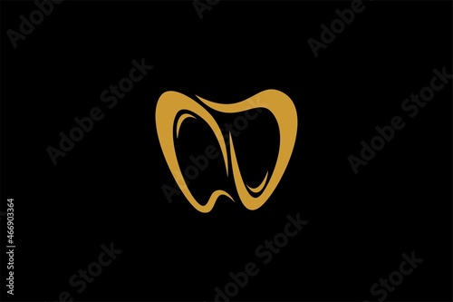 Dental clinic logo design. Dental care sign symbol.