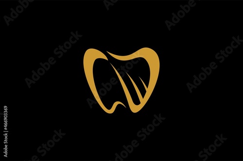 Dental clinic logo design. Dental care sign symbol.