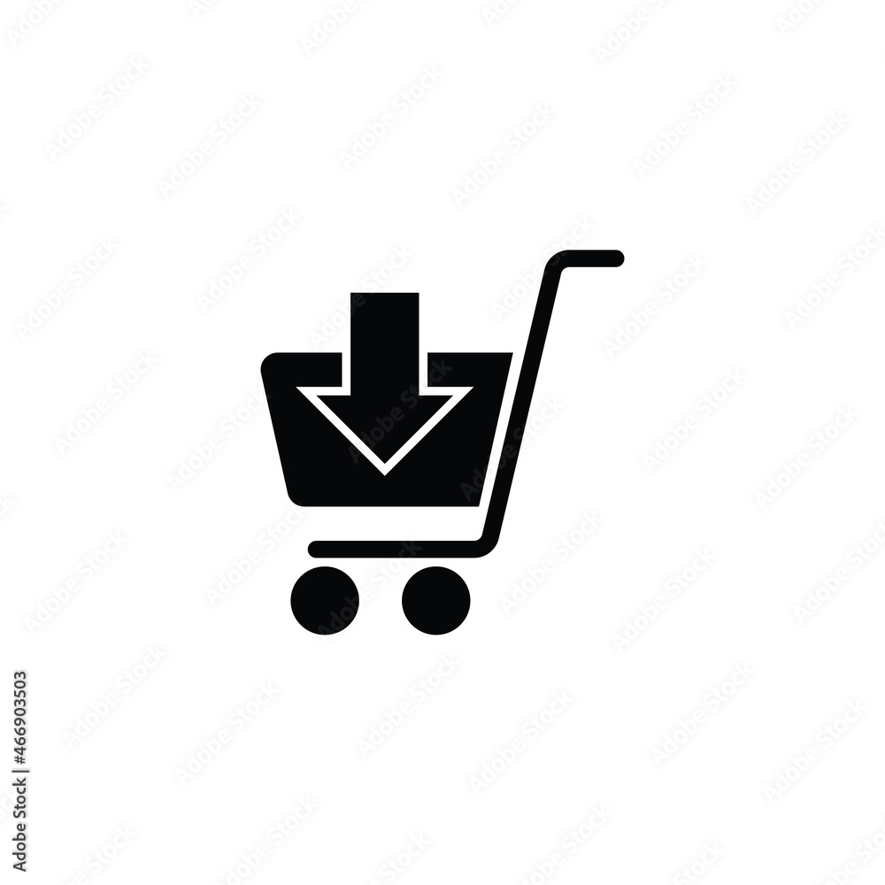 Shopping cart icon vector illustration design Shopping cart icon vector illustration design