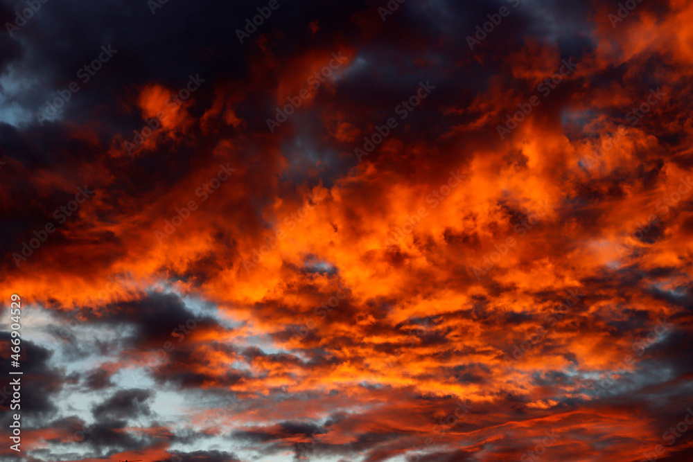Dramatic sky in the evening Dramatic sky in the evening