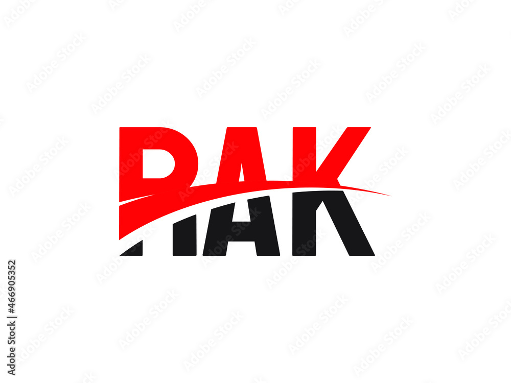RAK Letter Initial Logo Design Vector Illustration RAK Letter Initial Logo Design Vector Illustration
