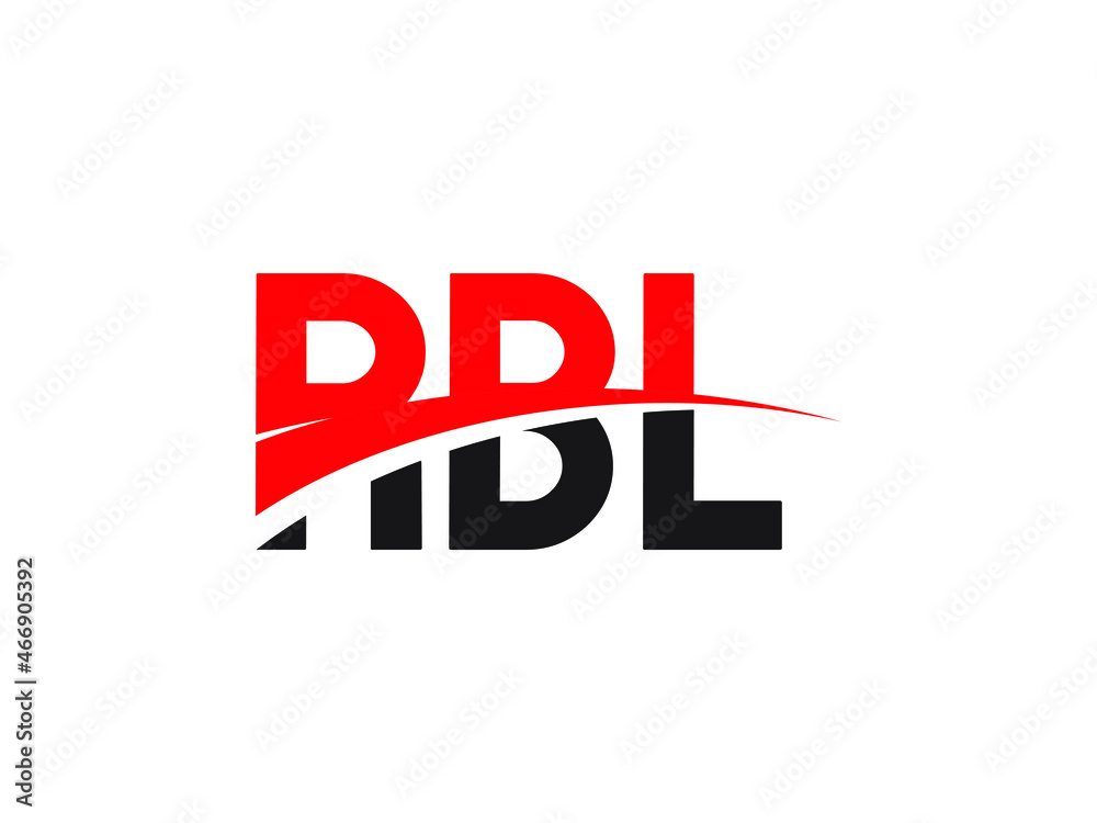 RBL Letter Initial Logo Design Vector Illustration