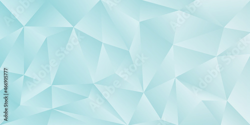 Blue geometric abstract banner - triangle sleek design background