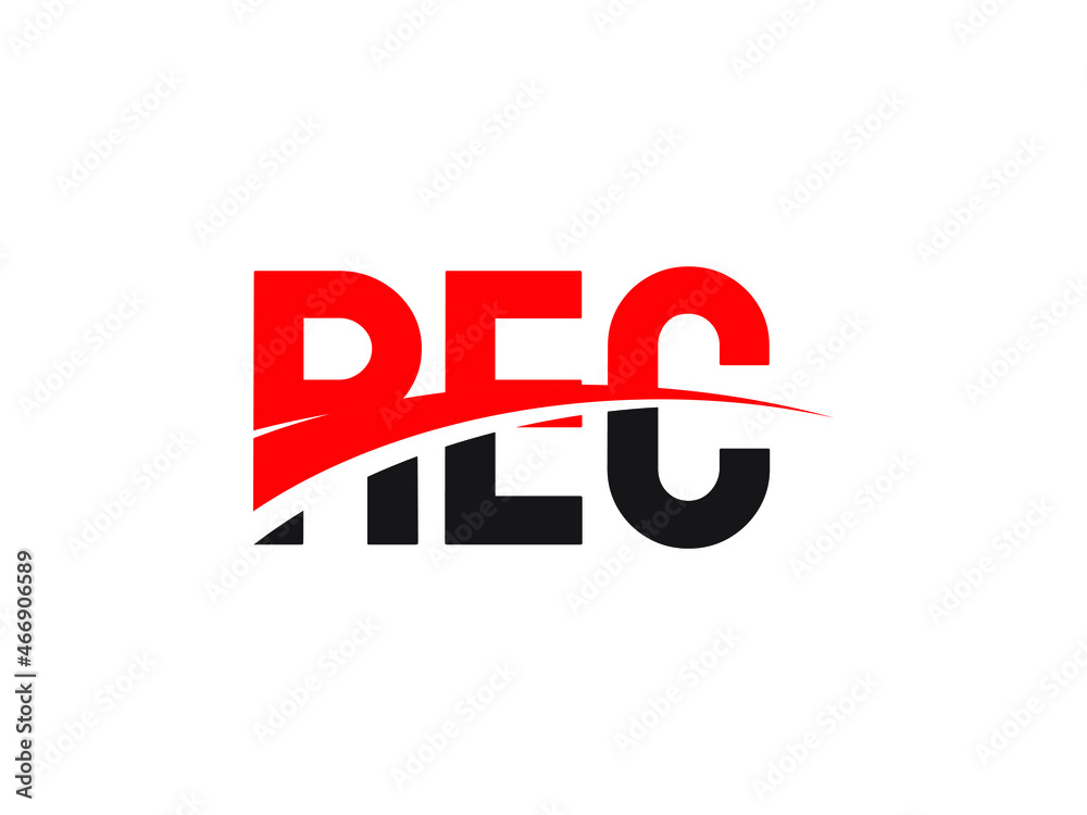 REC Letter Initial Logo Design Vector Illustration