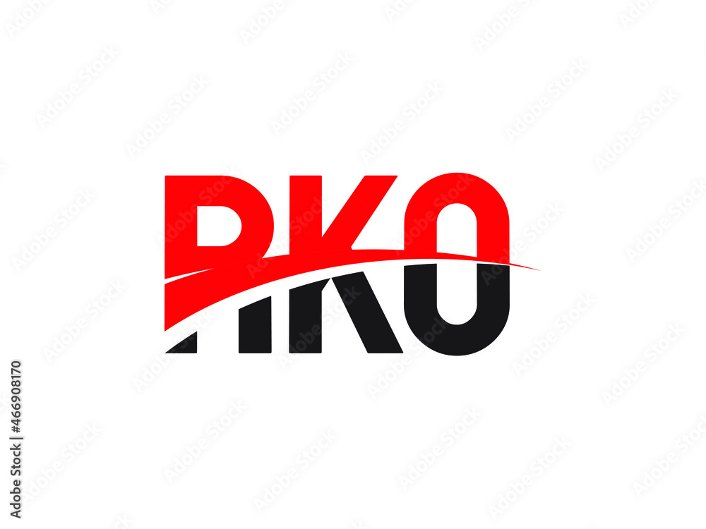 RKO Letter Initial Logo Design Vector Illustration RKO Letter Initial Logo Design Vector Illustration