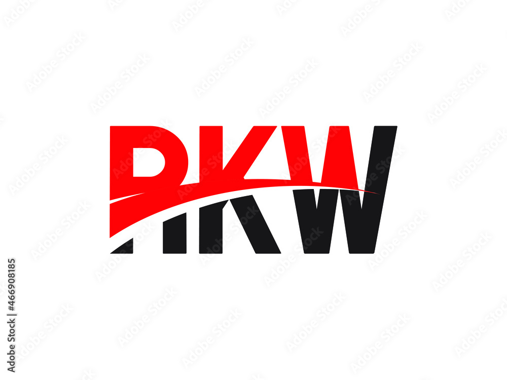 RKW Letter Initial Logo Design Vector Illustration