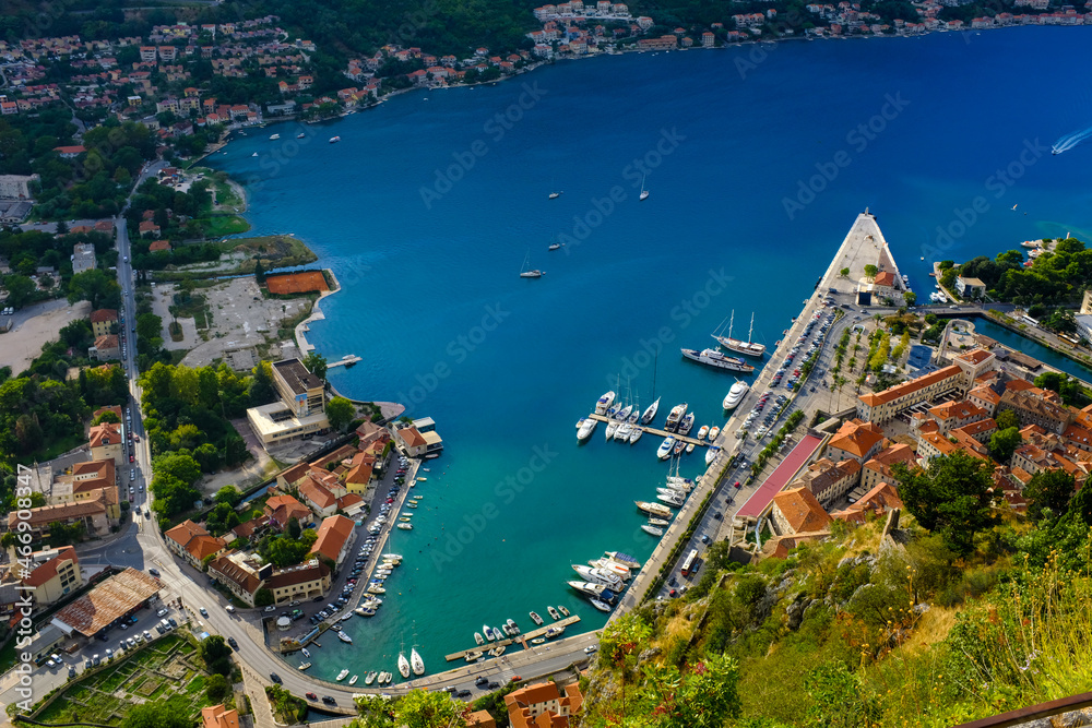Kotor Montenegro. Boko Kotor Bay view