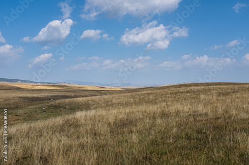 Curvy hills and Blue sky and. Beautiful plain. Montenegro  © Renat