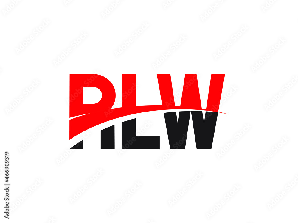 RLW Letter Initial Logo Design Vector Illustration RLW Letter Initial Logo Design Vector Illustration