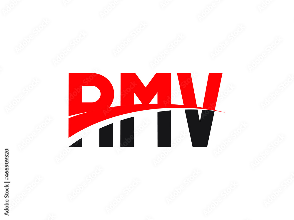 RMV Letter Initial Logo Design Vector Illustration