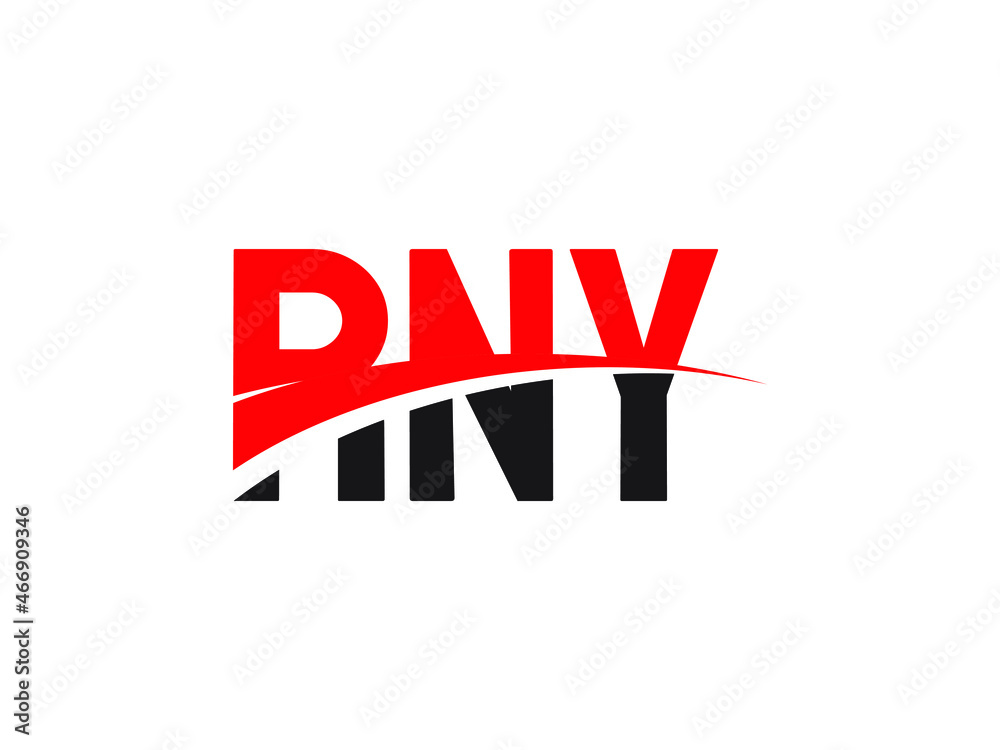 RNY Letter Initial Logo Design Vector Illustration