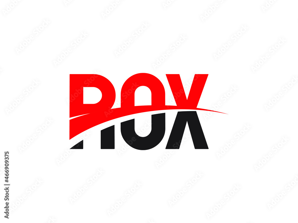 ROX Letter Initial Logo Design Vector Illustration