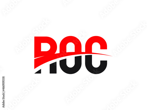 ROC Letter Initial Logo Design Vector Illustration