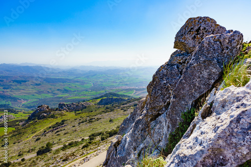 Mountain landscape Torcal de Antequera, Spain