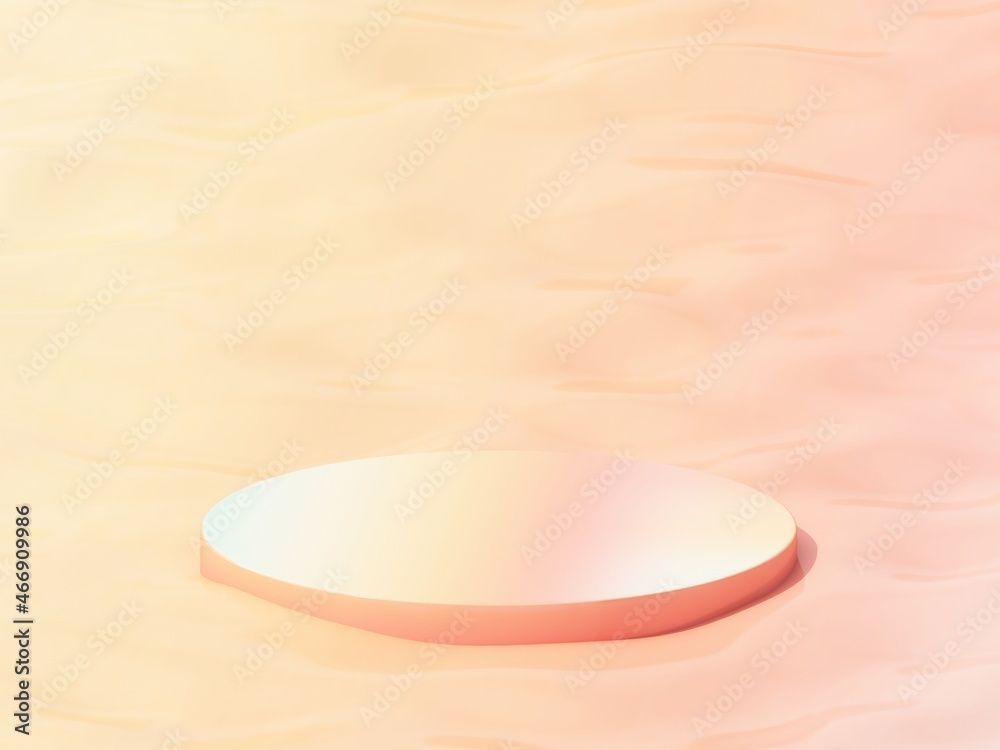podiums for showing product with pink background.3d rendering podiums for showing product with pink background.3d rendering