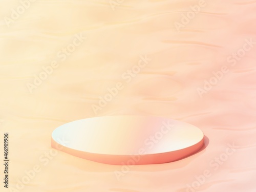 podiums for showing product with pink background.3d rendering