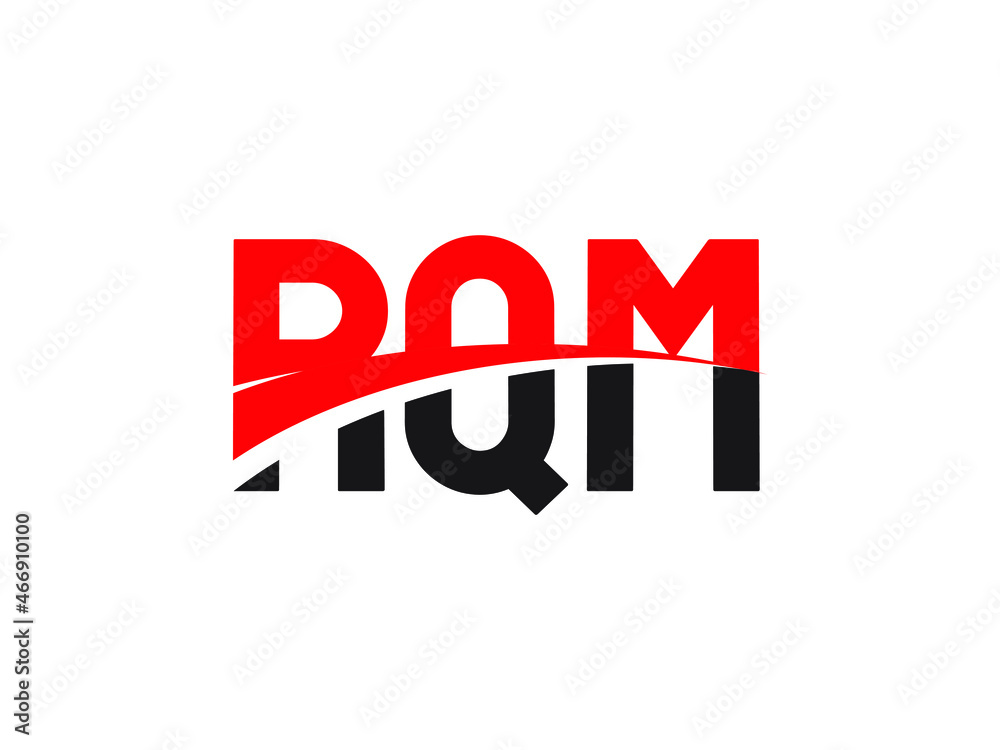 RQM Letter Initial Logo Design Vector Illustration RQM Letter Initial Logo Design Vector Illustration