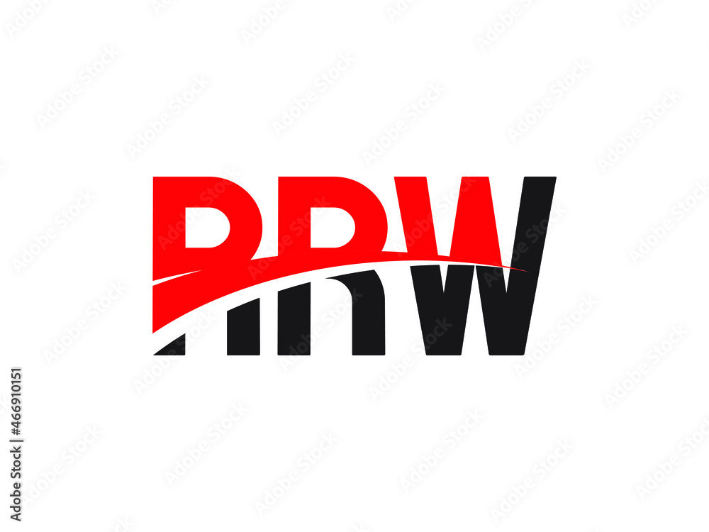RRW Letter Initial Logo Design Vector Illustration
