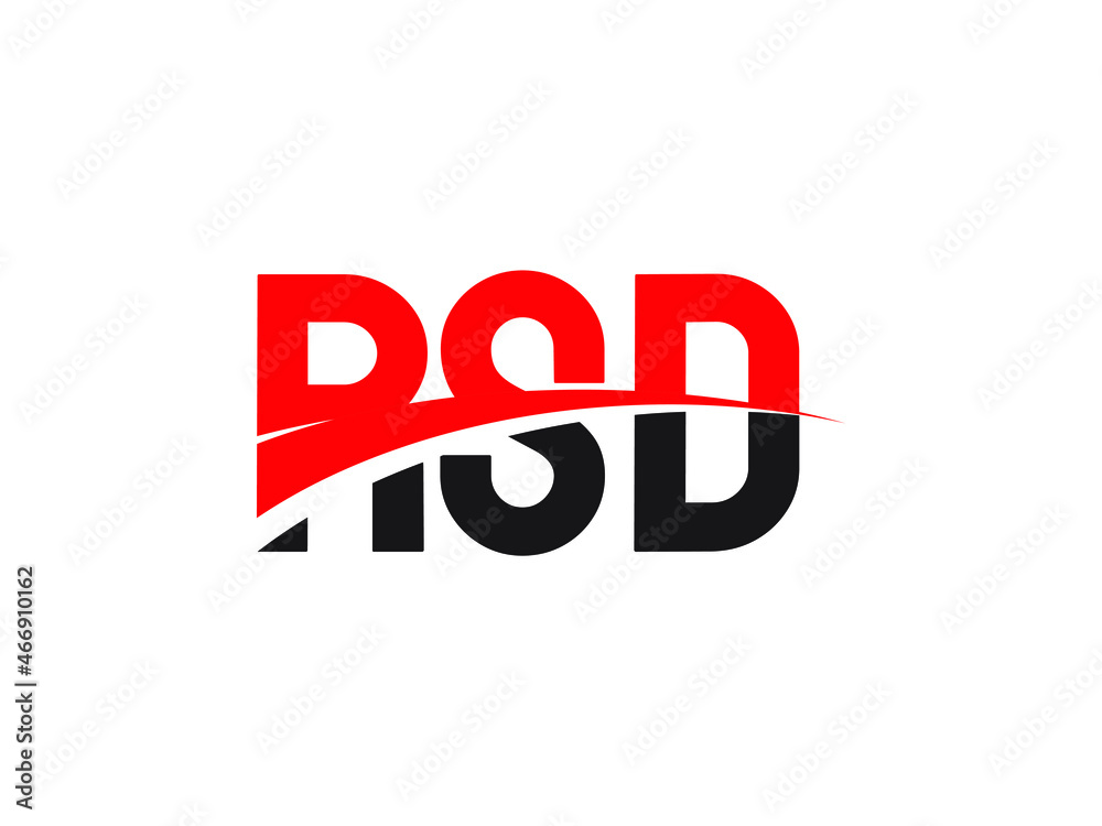 RSD Letter Initial Logo Design Vector Illustration