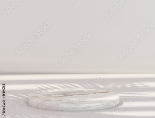 podiums for showing product with pink background.3d rendering