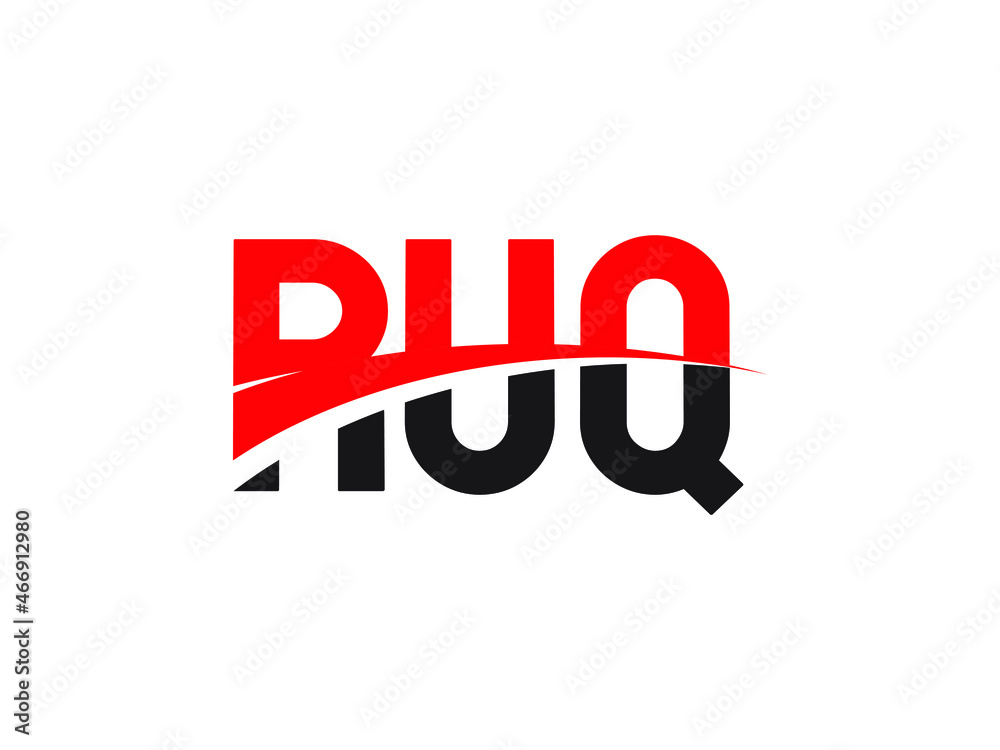 RUQ Letter Initial Logo Design Vector Illustration