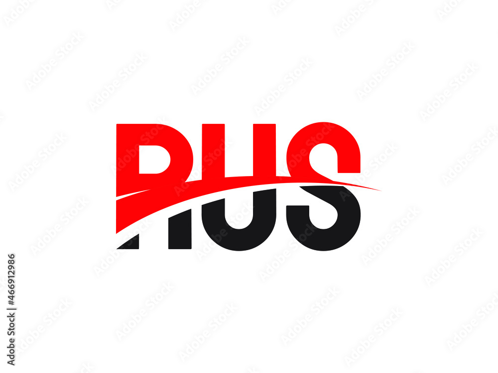 RUS Letter Initial Logo Design Vector Illustration RUS Letter Initial Logo Design Vector Illustration