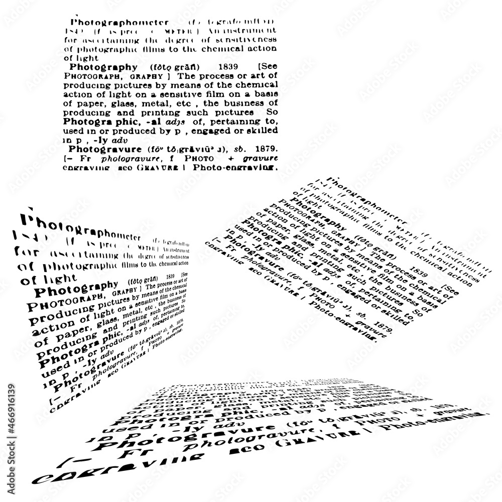 Fototapeta premium Sample English text for scrapbooking or stamps
