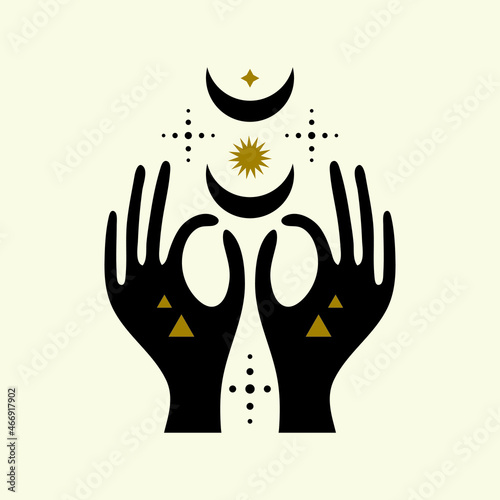 magical girl hands art mystical Reiki meditation