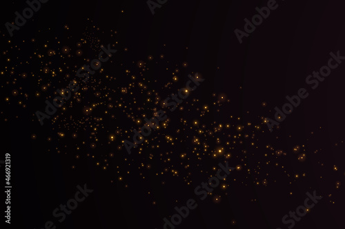 Vector light with starry sparkle. Magic effect. Light effects background.