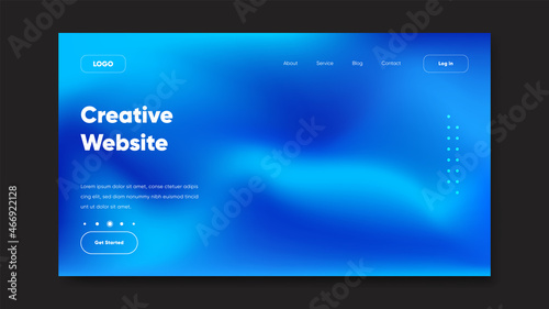 Trendy abstract liquid background for your landing page design. Minimal background for for website designs.