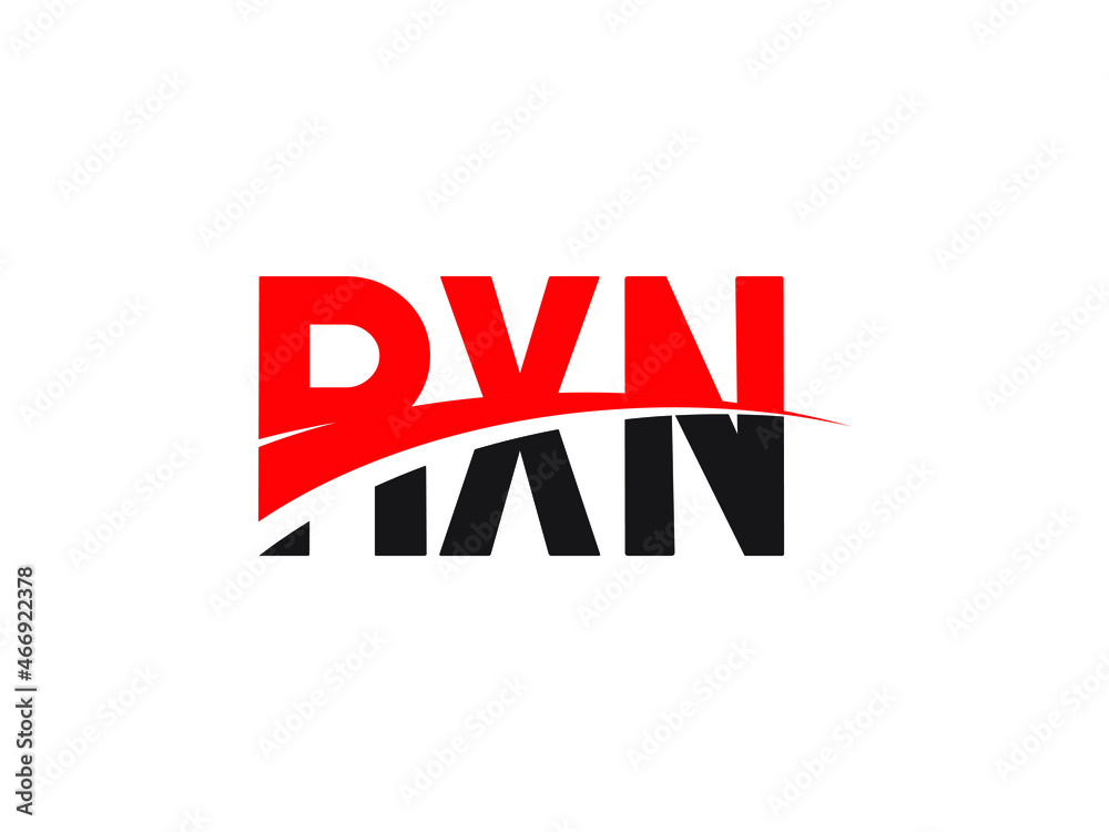 RXN Letter Initial Logo Design Vector Illustration