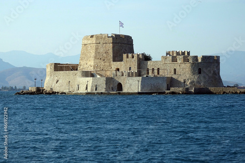 Greece. The Bourtzi Castle in Nafplion © YvonneNederland