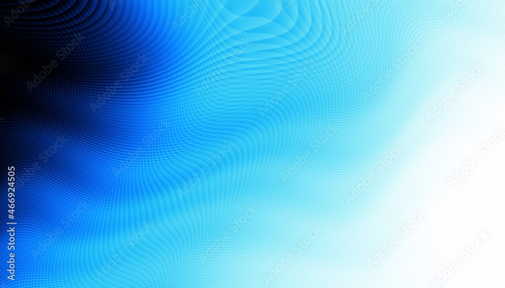 Abstract digital fractal pattern. Horizontal orientation. Expressive curved blue lines on white background. Abstract digital fractal pattern. Horizontal orientation. Expressive curved blue lines on white background.