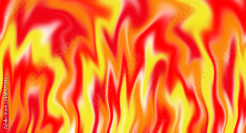 Illustration of flamboyant burning fire flames abstract background