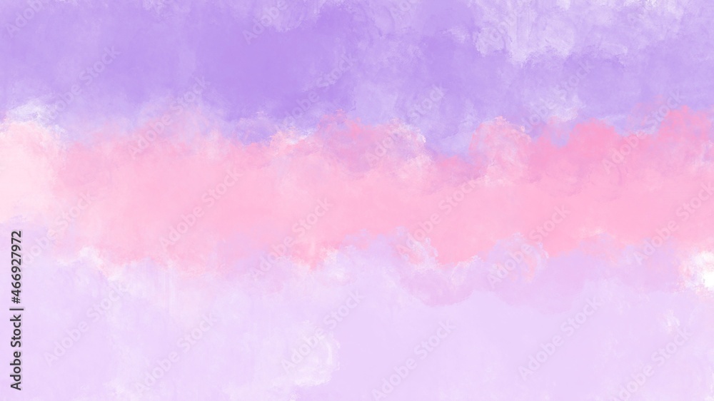 Pink and purple abstract watercolor background with space. Wallpaper art.