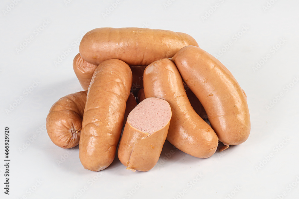 Natural meat sausages with minced meat Natural meat sausages with minced meat