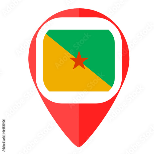 Free Download France Guiana pin marker pointer locator - GFXLoad