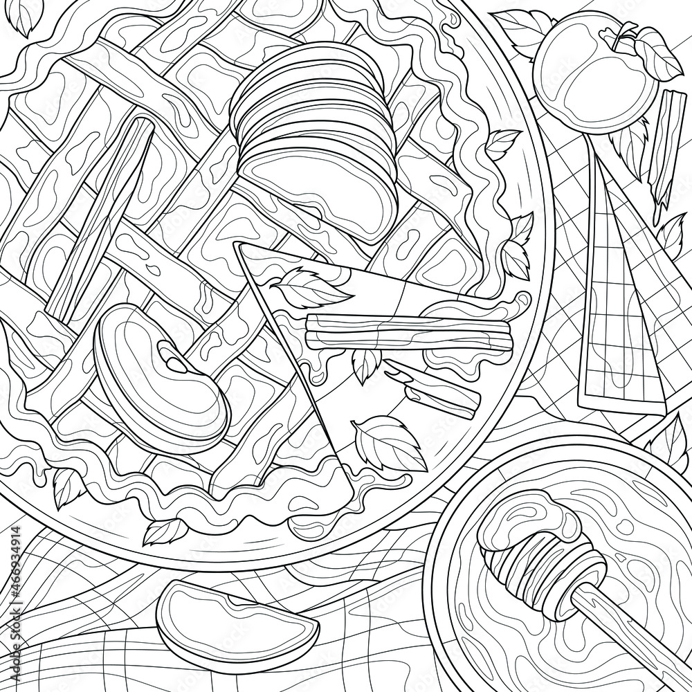 Apples And Honey Coloring Page - 1000 F 466934914 VLS0GNat2lkay2G5EXG88XipqhaOcgyE 