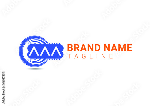 AAA letter logo and icon design template