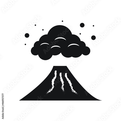 volcano warning icon symbol sign from modern meteorology collection