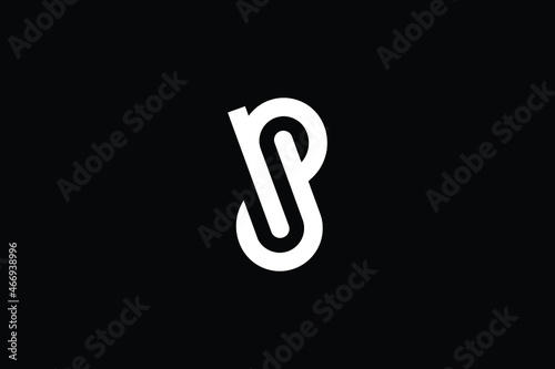 SP logo letter design on luxury background. PS logo monogram initials letter concept. SP icon logo design. PS elegant and Professional letter icon design on black background. S P PS SP