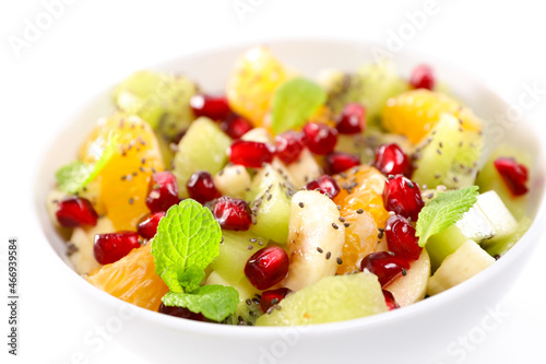 bowl of fresh juicy fruit salad