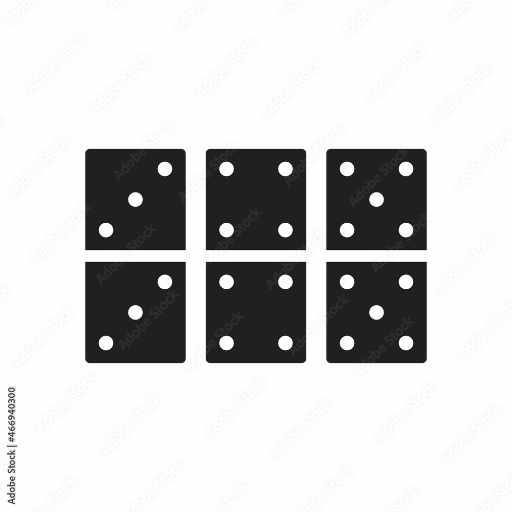 dice icon. Flat design style dice icon. Flat design style