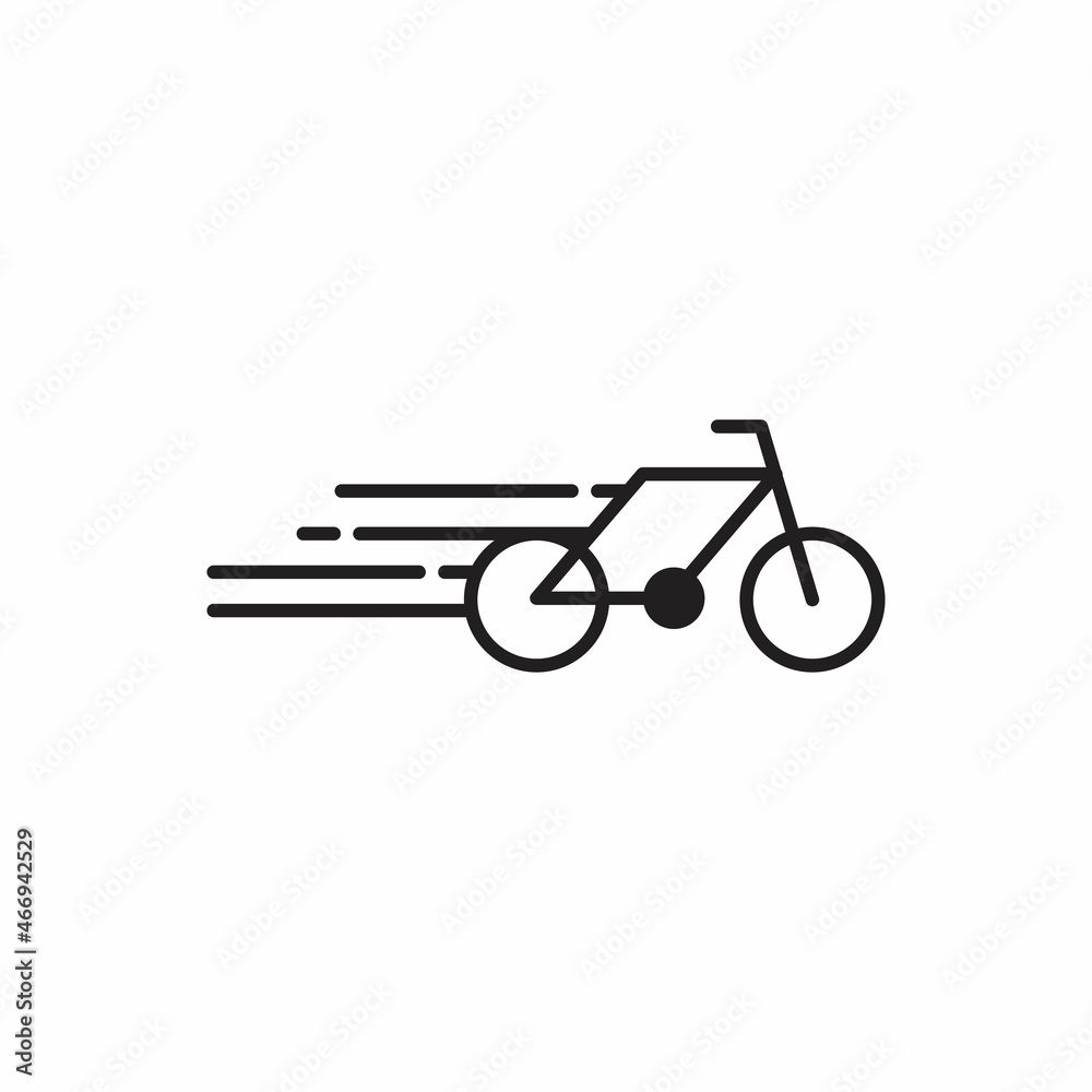 Fototapeta premium Bike Speed Logo Icon Design