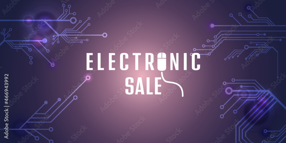 electronic shopping sale - cart