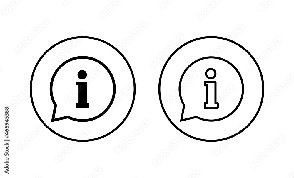 Information sign icons set. about us sign and symbol. question mark icon Information sign icons set. about us sign and symbol. question mark icon
