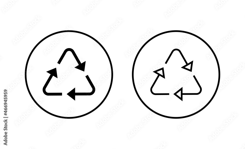 Recycle icons set. Recycling sign and symbol. Recycle icons set. Recycling sign and symbol.