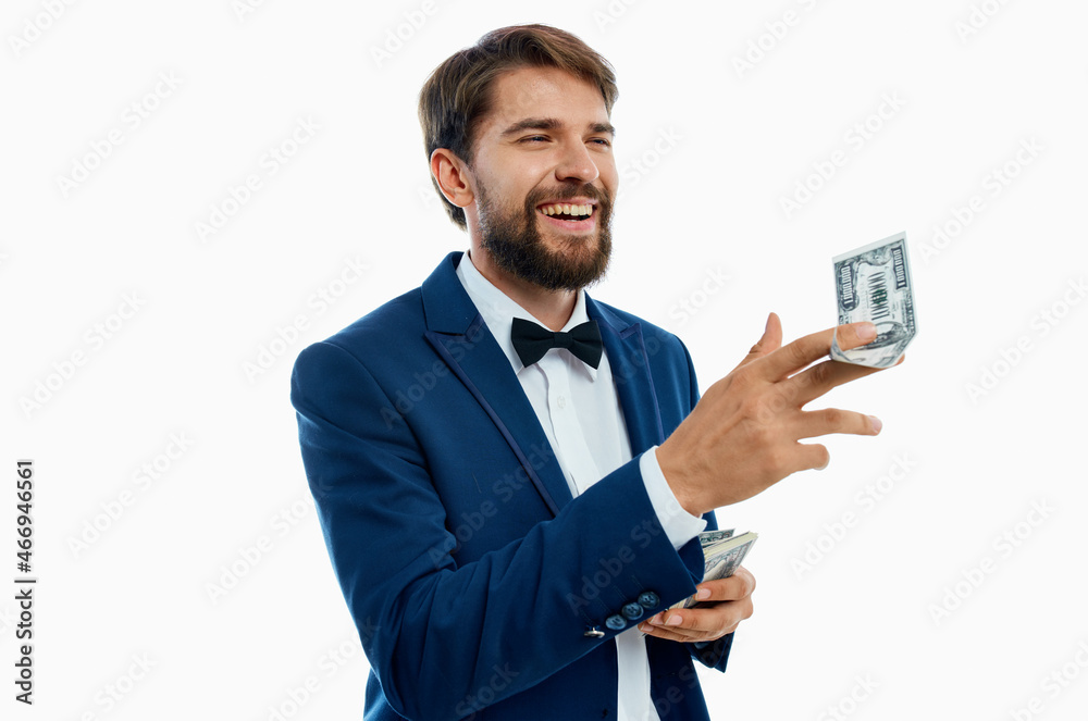 rich man dollars millionaire isolated background rich man dollars millionaire isolated background
