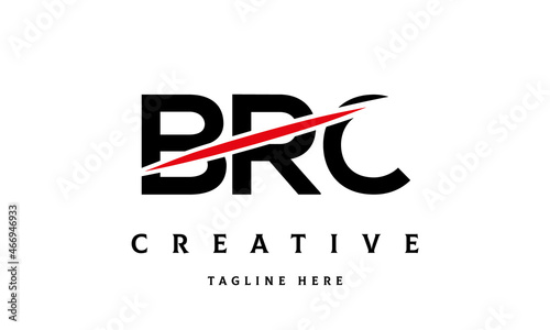 BRC creative cut three latter logo